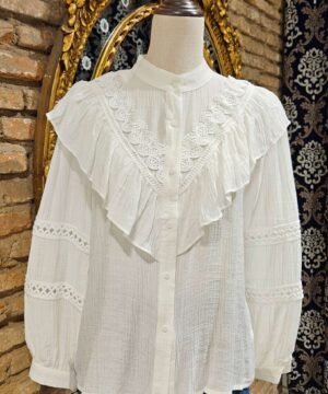 CAMISA VOLANTE MANGA BAINICA